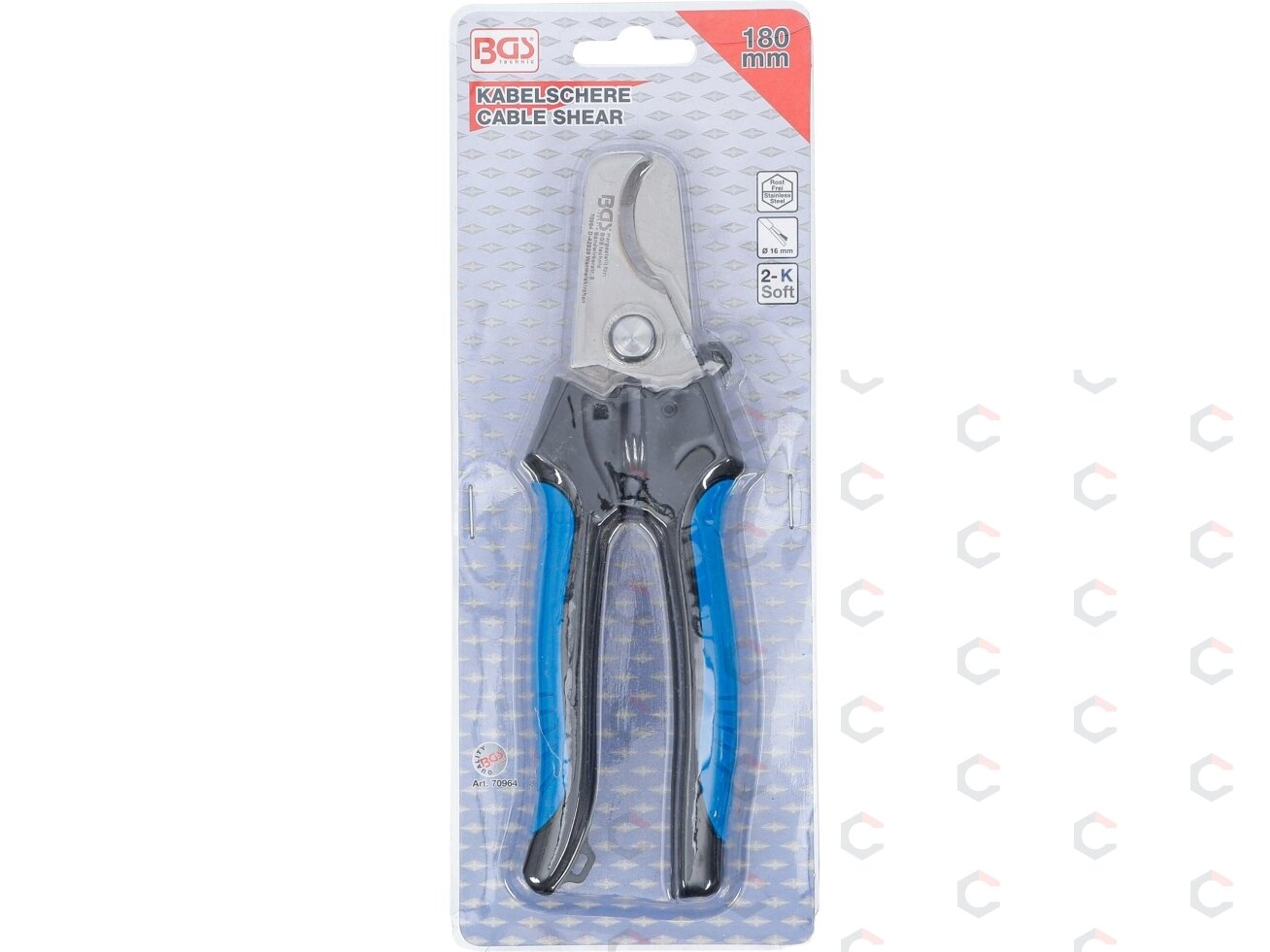 Kabelių žirklės | Nerūdijantis plienas | 180 mm (70964) 6 Kabelių žirklės | Nerūdijantis plienas | 180 mm (70964) 6