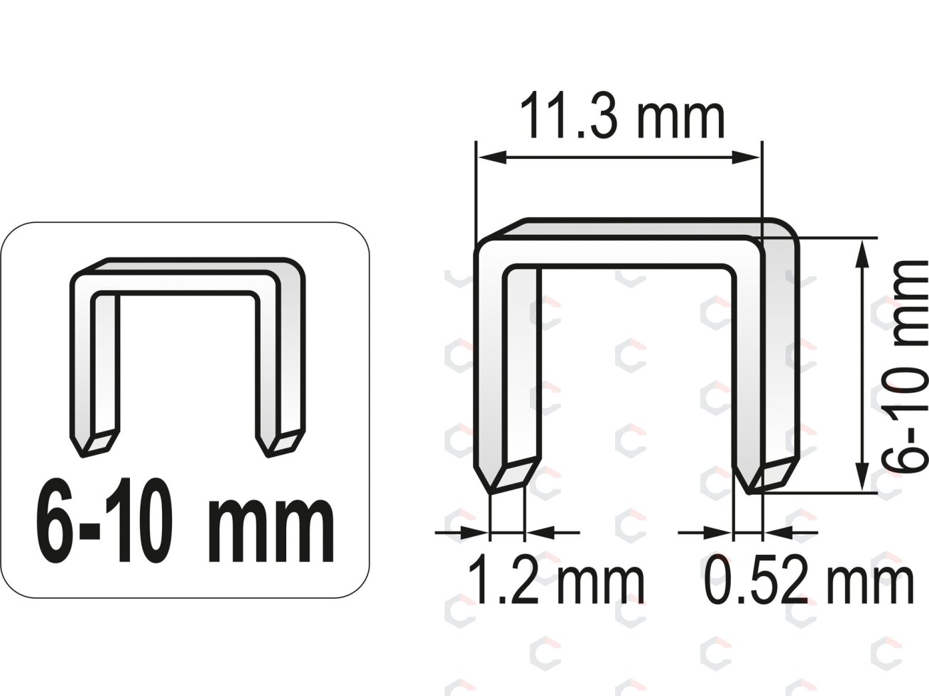 Kabiamušis smūginis | 6-10 mm (71080) 3