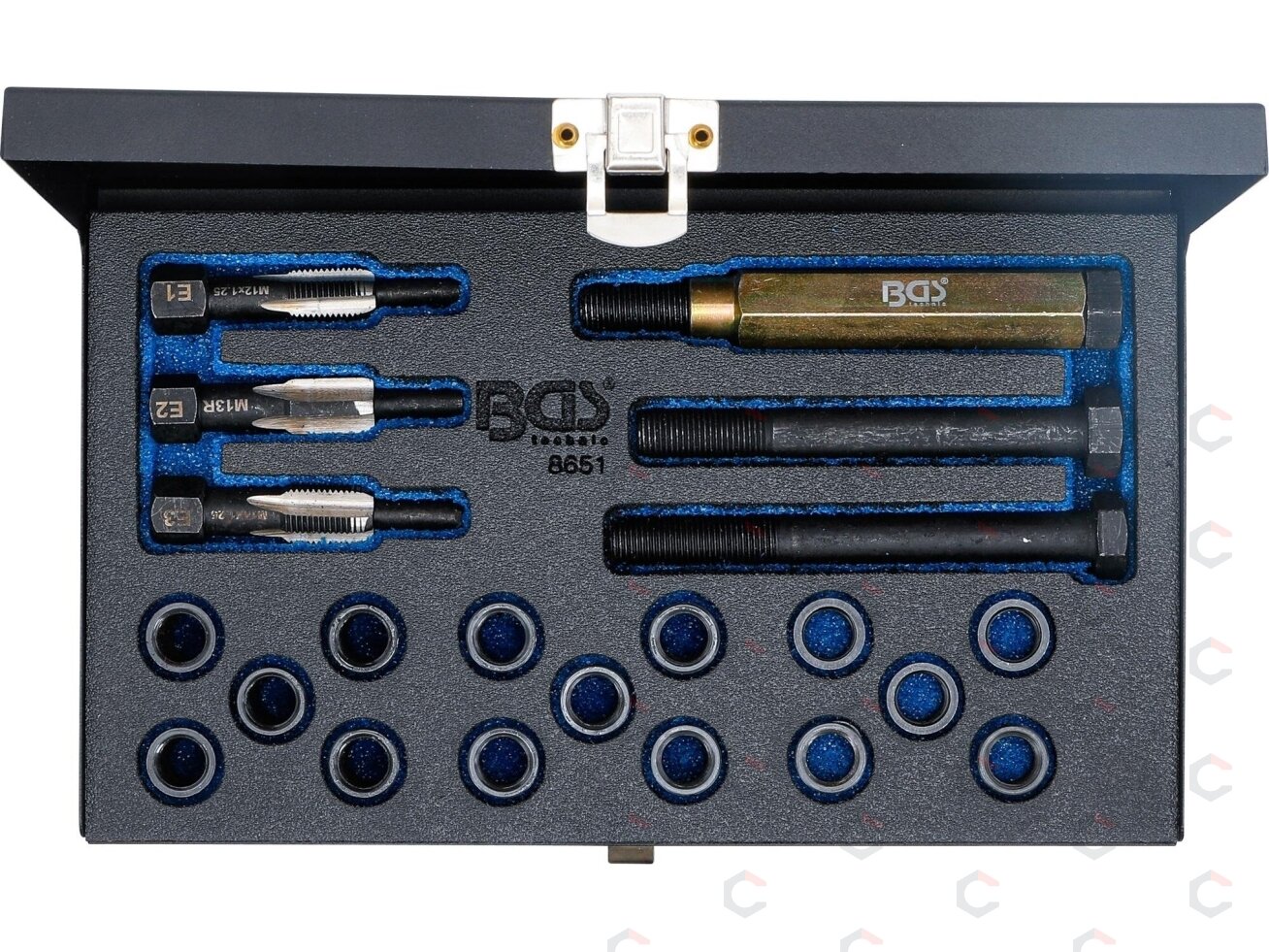 Kaitinimo žvakės sriegio taisymo komplektas | M12 x 1.25 (8651) 3 Kaitinimo žvakės sriegio taisymo komplektas | M12 x 1.25 (8651) 3