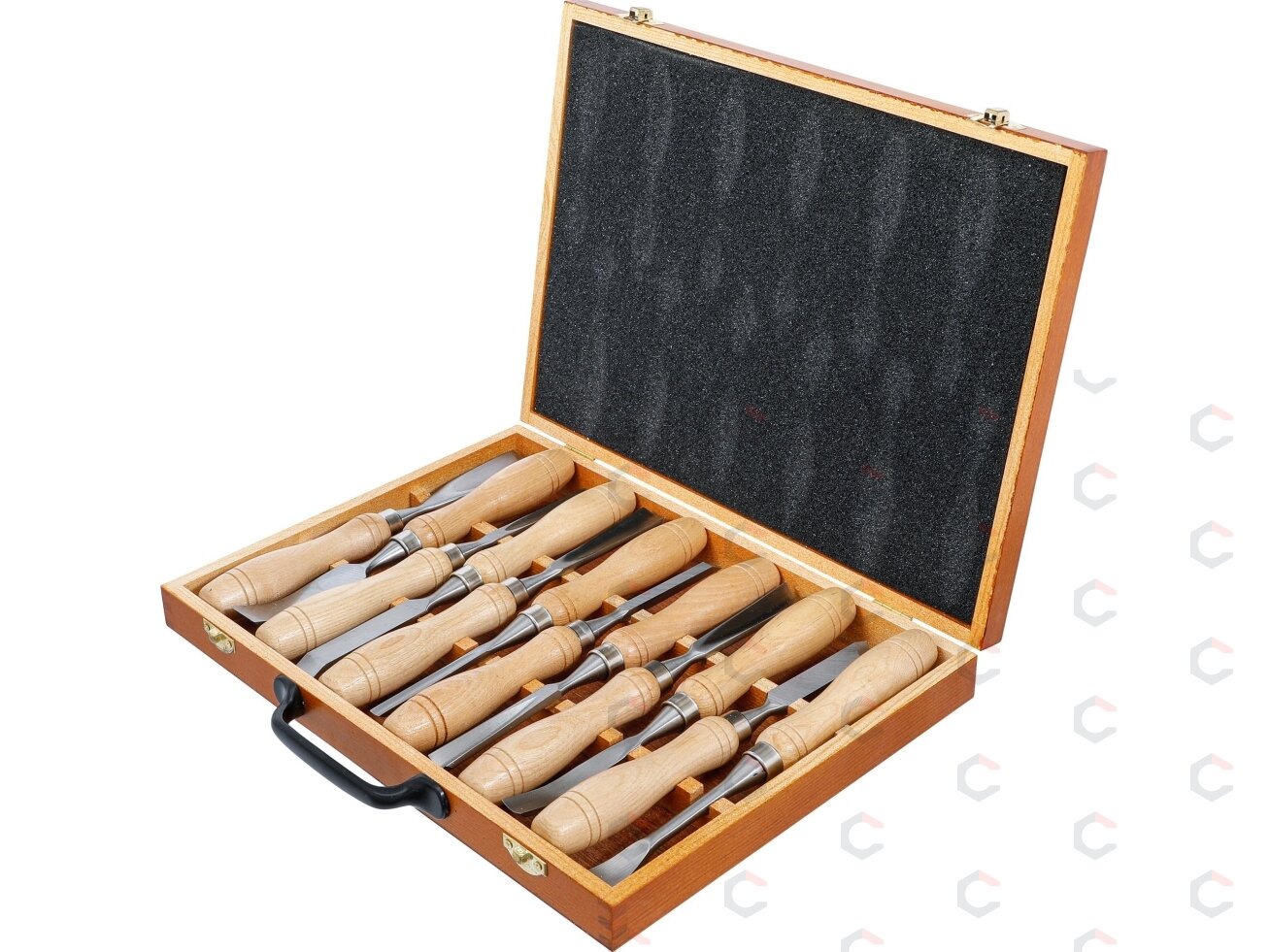 Kaltų medžiui / drožinėjimui rinkinys | 12 vnt. (52712) 4 Kaltų medžiui / drožinėjimui rinkinys | 12 vnt. (52712) 4