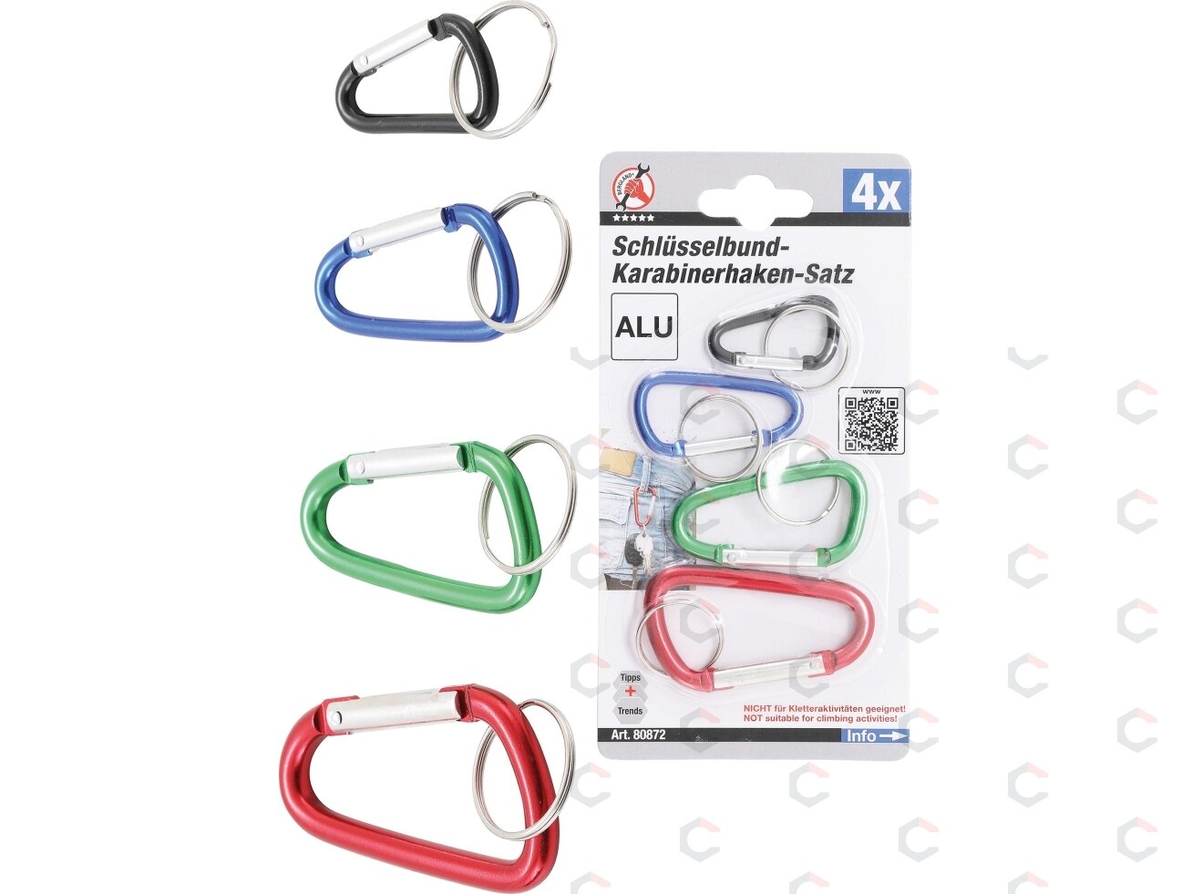 Karabinų rinkinys | 4 vnt. (80872) 3 Karabinų rinkinys | 4 vnt. (80872) 3