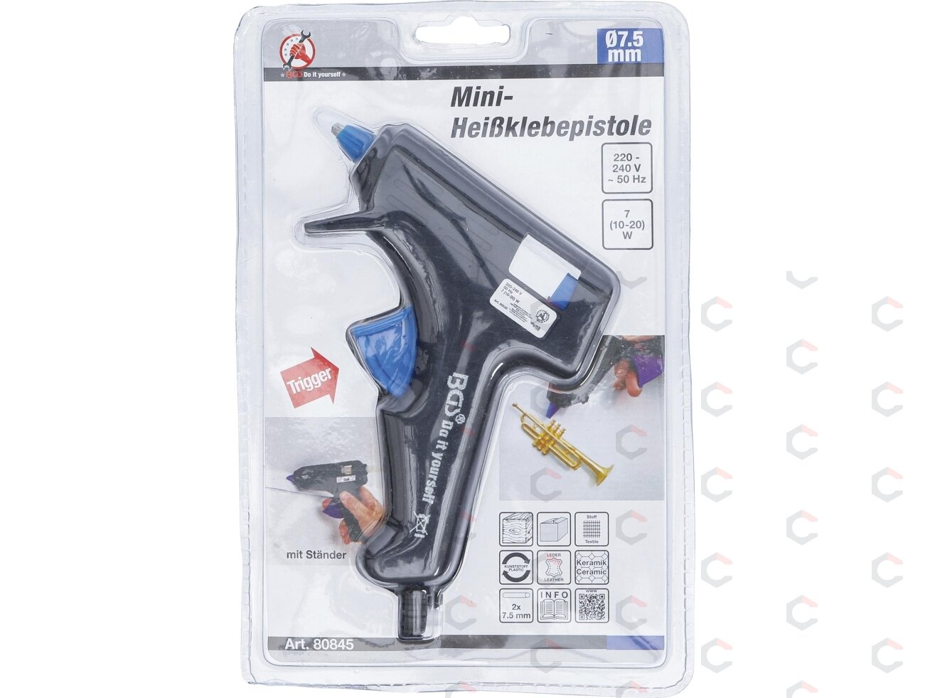 Karštų klijų pistoletas | Klijavimo lazdelės Ø 7.5 mm | 7 W (80845) 3 Karštų klijų pistoletas | Klijavimo lazdelės Ø 7.5 mm | 7 W (80845) 3