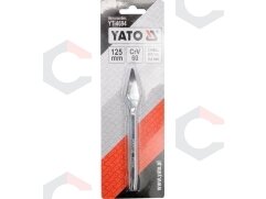 Kaltas „cape“ – metalo darbams, CrV60 – 5,5 mm briauna, 125 mm (YT-4694) 1 Kaltas „cape“ – metalo darbams, CrV60 – 5,5 mm briauna, 125 mm (YT-4694) 1