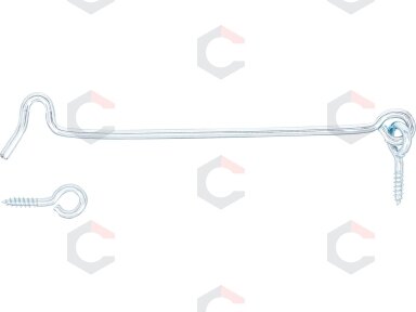 Kabliukas ilgas | 4,0 x 160 mm (80940) Kabliukas ilgas | 4,0 x 160 mm (80940)