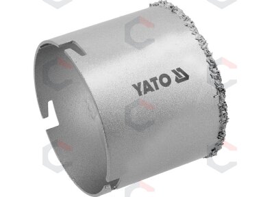 Karūnėlė gręžimui | volframo karbidas | Ø 83 mm | 65 mm gylis (YT-43915) Karūnėlė gręžimui | volframo karbidas | Ø 83 mm | 65 mm gylis (YT-43915)