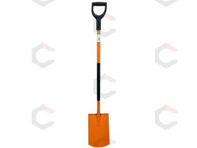 Profiliuotas tiesus kastuvas | 45 HRC | metalinė rankena (35720)