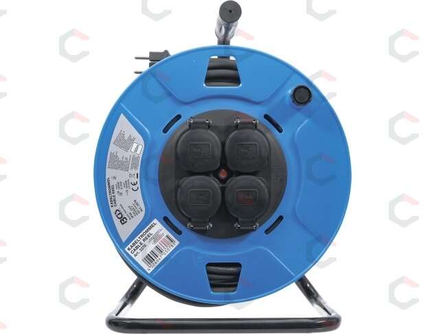 Kabelinė ritė 50 m | 3 x 1,5 mm² | 4 lizdai su sandarinimo dangteliu IP 44 | 3500 W (3378) 1 Kabelinė ritė 50 m | 3 x 1,5 mm² | 4 lizdai su sandarinimo dangteliu IP 44 | 3500 W (3378) 1