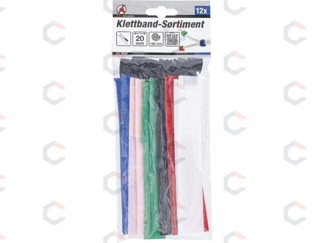 Kabelių raiščių asortimentas (velcro) | 20 x 190 mm | 12 vnt. (80825) 2 Kabelių raiščių asortimentas (velcro) | 20 x 190 mm | 12 vnt. (80825) 2