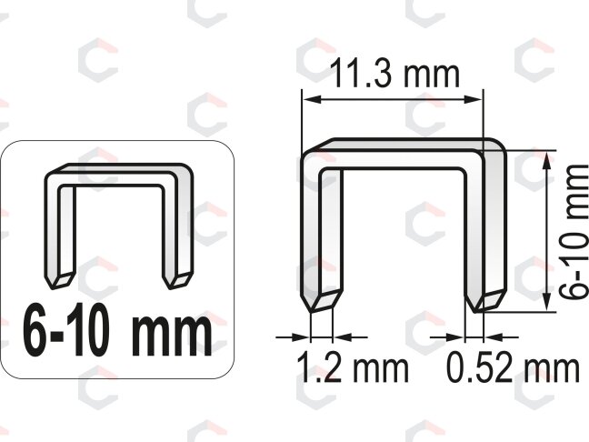 Kabiamušis smūginis | 6-10 mm (71080) 3