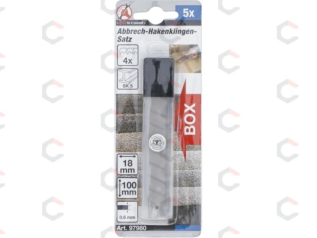 Kablio tipo peiliukų rinkinys | 5 vnt. (97980) 2 Kablio tipo peiliukų rinkinys | 5 vnt. (97980) 2