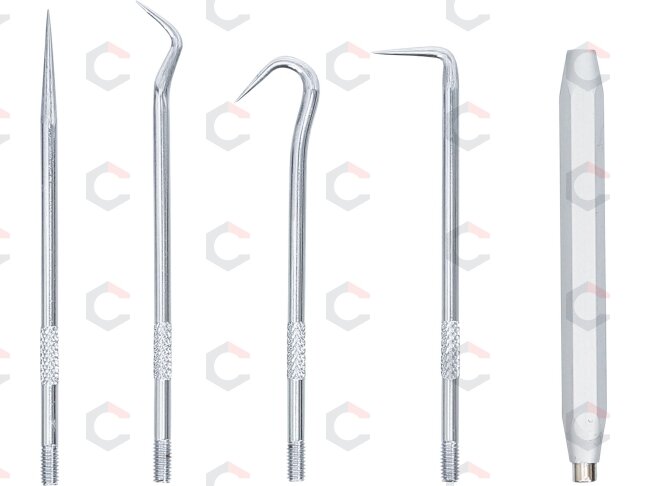 Kabliukai / krapštukai | su magnetu | 5 vnt. (8035) 2 Kabliukai / krapštukai | su magnetu | 5 vnt. (8035) 2