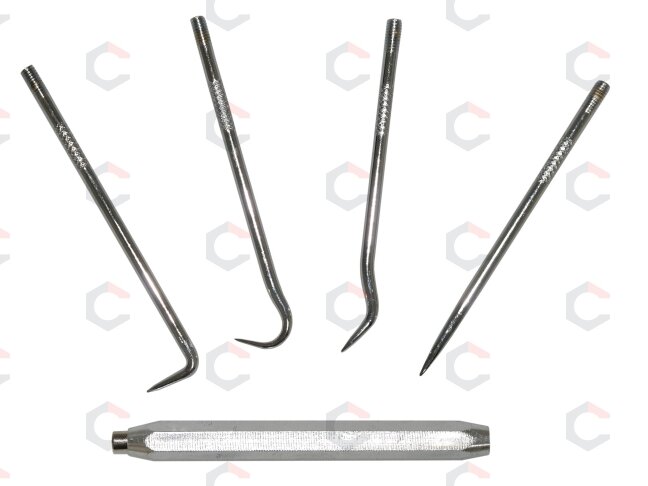 Kabliukai / krapštukai | su magnetu | 5 vnt. (8035) 4 Kabliukai / krapštukai | su magnetu | 5 vnt. (8035) 4