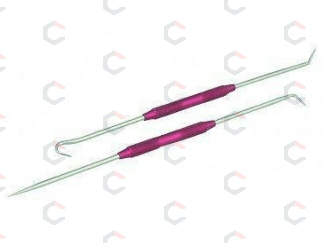 Kabliukų rinkinys | dvipusiai | žiedų / šlangelių / spyruoklių nuėmimui | 220 mm | 2 vnt. (SK32942) 1 Kabliukų rinkinys | dvipusiai | žiedų / šlangelių / spyruoklių nuėmimui | 220 mm | 2 vnt. (SK32942) 1