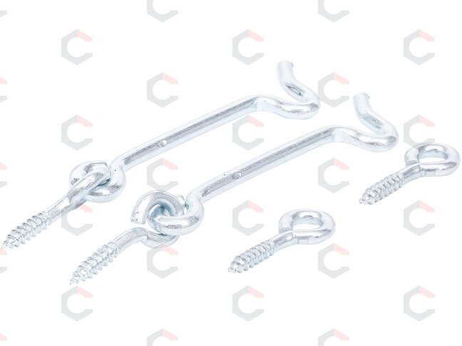 Kabliukų rinkinys su kilpomis | 4,0 x 80 mm | 2 vnt. (80942) Kabliukų rinkinys su kilpomis | 4,0 x 80 mm | 2 vnt. (80942)