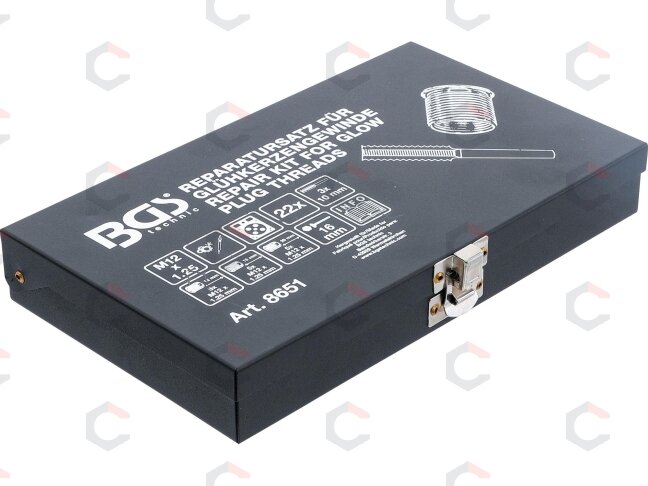 Kaitinimo žvakės sriegio taisymo komplektas | M12 x 1.25 (8651) 4 Kaitinimo žvakės sriegio taisymo komplektas | M12 x 1.25 (8651) 4