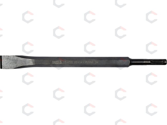 Kaltas betonui plokščias | SDS PLUS/Cr-V | 20x14x250 mm (YT-4721) Kaltas betonui plokščias | SDS PLUS/Cr-V | 20x14x250 mm (YT-4721)