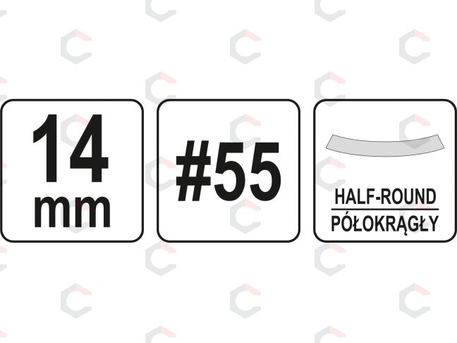 Kaltas medžiui | pusapvalis | 14 mm (YT-62823) 3 Kaltas medžiui | pusapvalis | 14 mm (YT-62823) 3