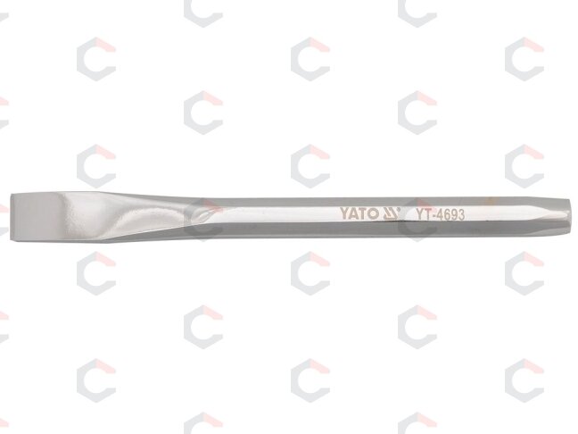 Kaltas plokščias – CrV60, veidrodinis chromas – 125 mm / 12 mm (YT-4693) Kaltas plokščias – CrV60, veidrodinis chromas – 125 mm / 12 mm (YT-4693)