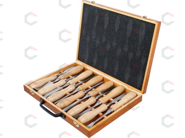 Kaltų medžiui / drožinėjimui rinkinys | 12 vnt. (52712) 4 Kaltų medžiui / drožinėjimui rinkinys | 12 vnt. (52712) 4