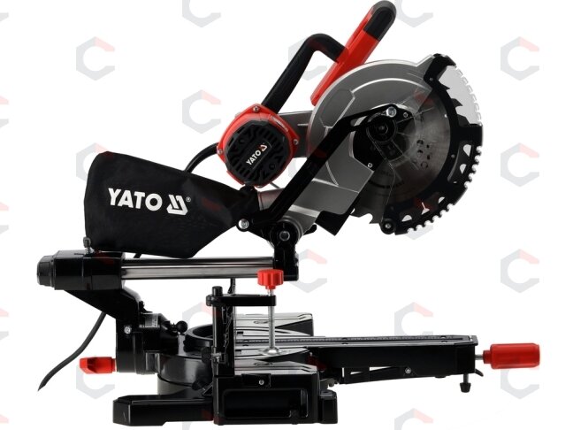 Skersavimo pjūklas su pratraukimu ir lazeriu | 1800 W | 255 mm (YT-821732) 2 Skersavimo pjūklas su pratraukimu ir lazeriu | 1800 W | 255 mm (YT-821732) 2