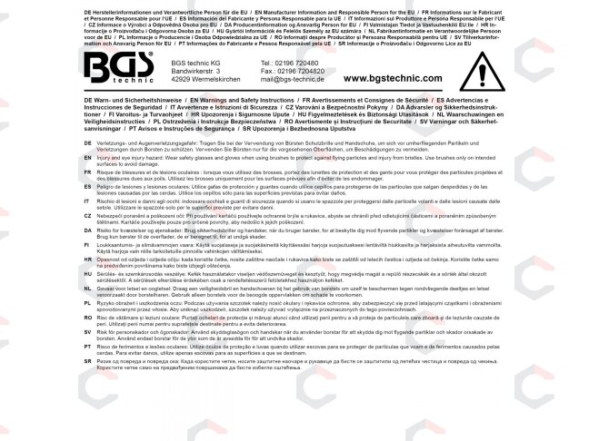 Kampų valymo šepetėlių rinkinys | 230 mm | 3 vnt. (50915) 4 Kampų valymo šepetėlių rinkinys | 230 mm | 3 vnt. (50915) 4
