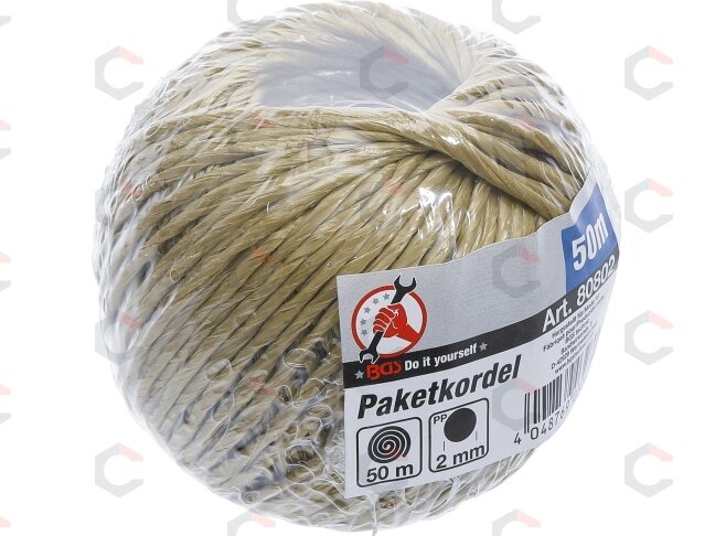 Kaproninė virvė (PP) | 50 m x 2 mm (80802) 1 Kaproninė virvė (PP) | 50 m x 2 mm (80802) 1