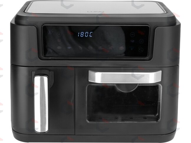 Karšto oro gruzdintuvė dviguba | be aliejaus, juoda | 2400 W, 3.5 L + 7.5 L (67564) 1