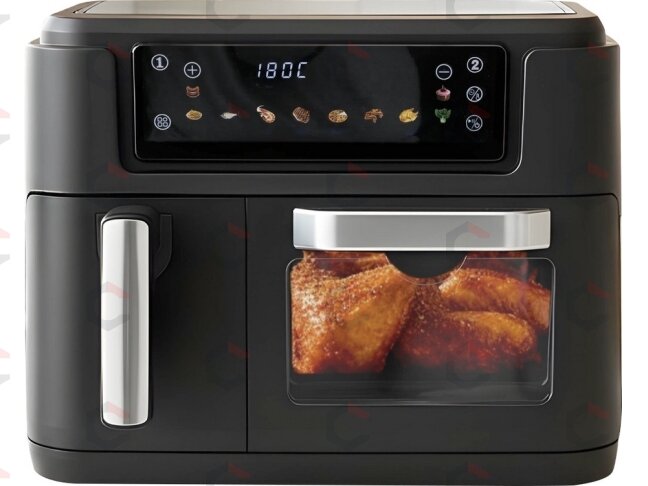 Karšto oro gruzdintuvė dviguba | be aliejaus, juoda | 2400 W, 3.5 L + 7.5 L (67564) 11