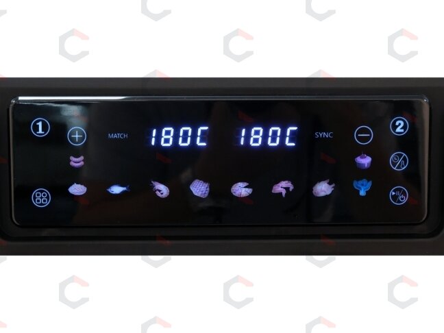 Karšto oro gruzdintuvė dviguba | be aliejaus, juoda | 2400 W, 3.5 L + 7.5 L (67564) 6