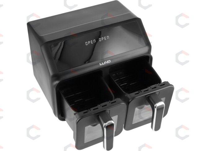 Karšto oro gruzdintuvė dviguba | be aliejaus, LCD valdymas | 4 L + 4 L (67563) 7 Karšto oro gruzdintuvė dviguba | be aliejaus, LCD valdymas | 4 L + 4 L (67563) 7