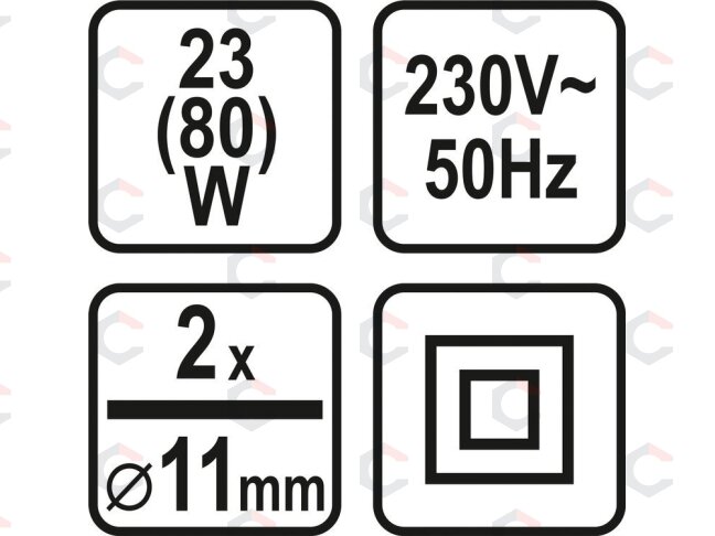 Karštų klijų pistoletas | 11 mm / 80W (73057) 3 Karštų klijų pistoletas | 11 mm / 80W (73057) 3