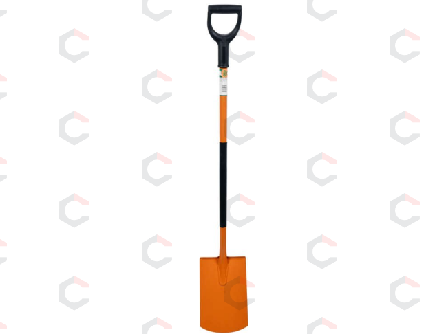 Profiliuotas tiesus kastuvas | 45 HRC | metalinė rankena (35720) Profiliuotas tiesus kastuvas | 45 HRC | metalinė rankena (35720)