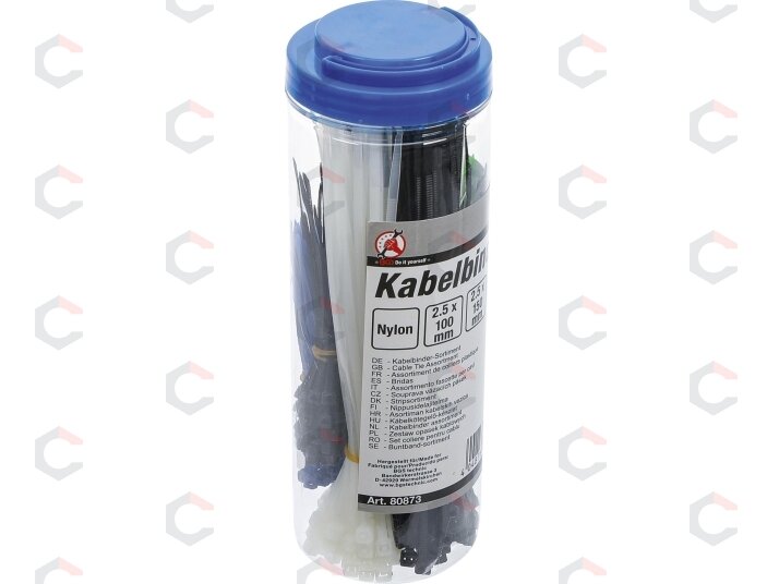Kabelių jungčių asortimentas | spalvoti | 100 x 200 mm | 450 vnt. (80873) 1 Kabelių jungčių asortimentas | spalvoti | 100 x 200 mm | 450 vnt. (80873) 1