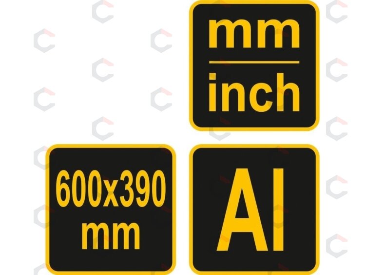 Kampainis | aliuminis | 600 mm (18370) 1 Kampainis | aliuminis | 600 mm (18370) 1