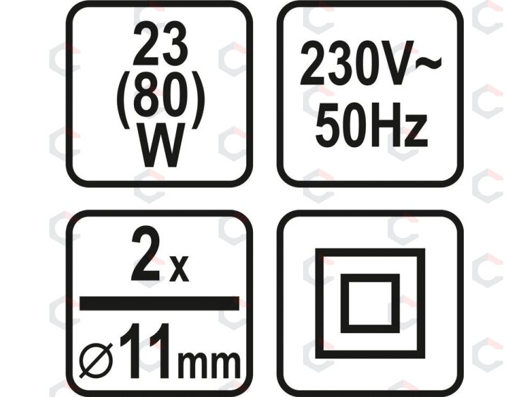 Karštų klijų pistoletas | 11 mm / 80W (73057) 3 Karštų klijų pistoletas | 11 mm / 80W (73057) 3
