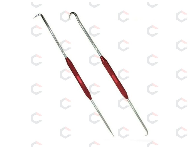 Kabliukų rinkinys | dvipusiai | žiedų / šlangelių / spyruoklių nuėmimui | 220 mm | 2 vnt. (SK32942) Kabliukų rinkinys | dvipusiai | žiedų / šlangelių / spyruoklių nuėmimui | 220 mm | 2 vnt. (SK32942)