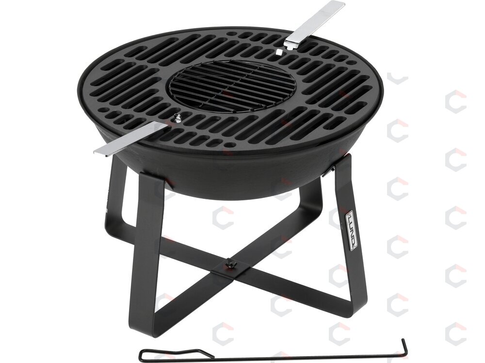 Ketaus sodo ugniakuras su grotelėmis | 50 cm | 2 viename (99719) 1 Ketaus sodo ugniakuras su grotelėmis | 50 cm | 2 viename (99719) 1