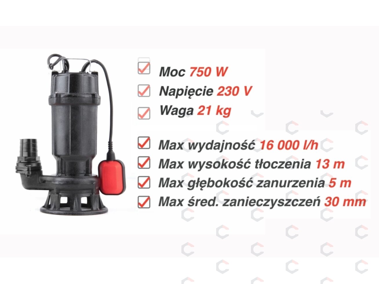 Ketaus siurblys 750W su malūnėliu (malimo sistema) (YT-85350) 5 Ketaus siurblys 750W su malūnėliu (malimo sistema) (YT-85350) 5