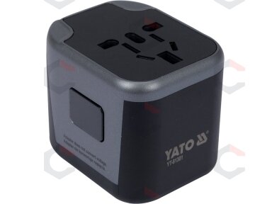 Kelionininis adapteris | universalus | daugiau nei 150 šalių | su 2 X USB 5V / 2.4A Įkrovikliu (YT-81301) Kelionininis adapteris | universalus | daugiau nei 150 šalių | su 2 X USB 5V / 2.4A Įkrovikliu (YT-81301)