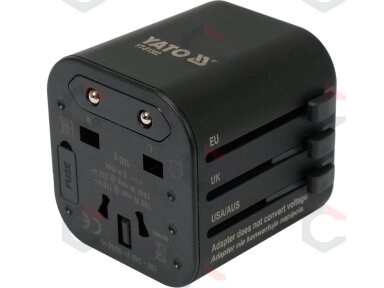 Kelionininis adapteris | universalus | daugiau nei 150 šalių (YT-81302) Kelionininis adapteris | universalus | daugiau nei 150 šalių (YT-81302)