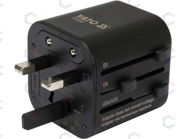 Kelionininis adapteris | universalus | daugiau nei 150 šalių (YT-81302) 2 Kelionininis adapteris | universalus | daugiau nei 150 šalių (YT-81302) 2