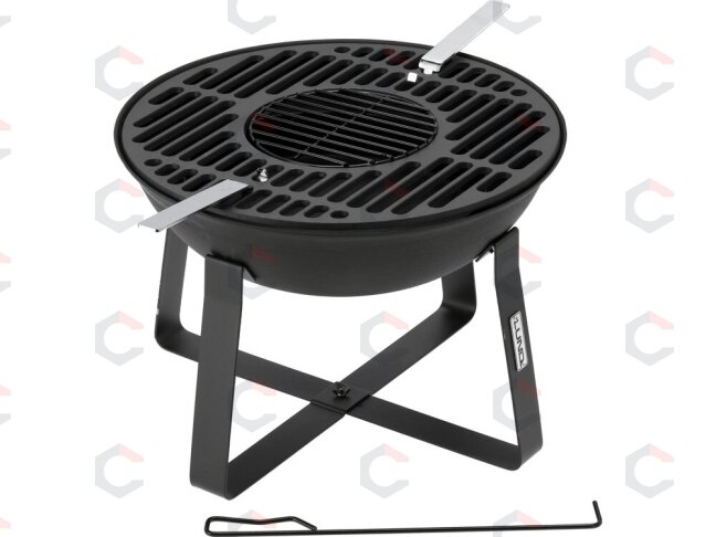 Ketaus sodo ugniakuras su grotelėmis | 50 cm | 2 viename (99719) 1 Ketaus sodo ugniakuras su grotelėmis | 50 cm | 2 viename (99719) 1