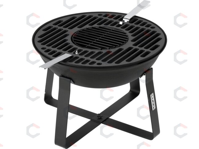Ketaus sodo ugniakuras su grotelėmis | 50 cm | 2 viename (99719) Ketaus sodo ugniakuras su grotelėmis | 50 cm | 2 viename (99719)
