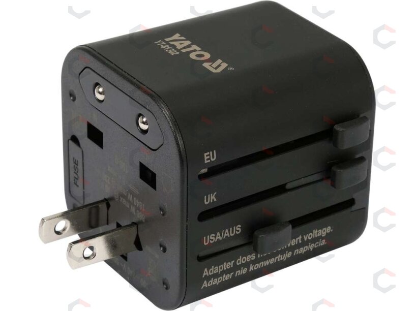 Kelionininis adapteris | universalus | daugiau nei 150 šalių (YT-81302) 3