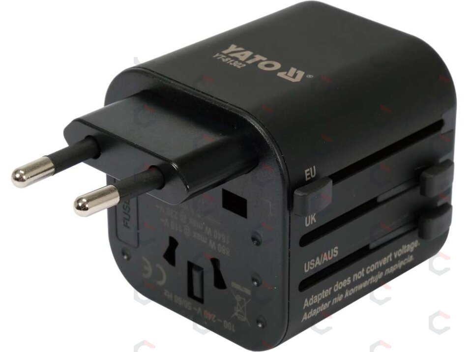 Kelionininis adapteris | universalus | daugiau nei 150 šalių (YT-81302) 1
