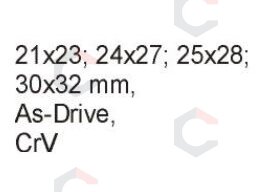 Kilpinių raktų rinkinys 21-32 mm, 4vnt. (tinka į vežimėlius) (YT-5543) 3 Kilpinių raktų rinkinys 21-32 mm, 4vnt. (tinka į vežimėlius) (YT-5543) 3