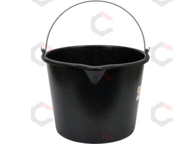 Kibiras statybinis juodas | su nutekėjimu | 20l (06382) Kibiras statybinis juodas | su nutekėjimu | 20l (06382)