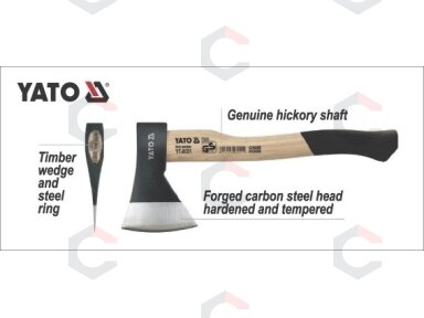 Kirvis | Hickory rankena | 600 g (YT-8001) Kirvis | Hickory rankena | 600 g (YT-8001)
