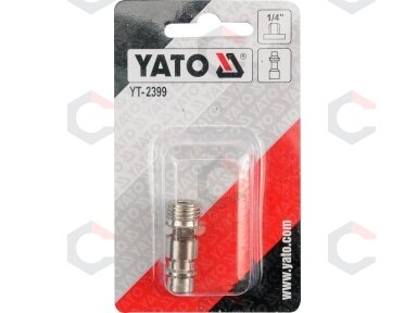 Kištukas 1/4" (išorinis sriegis) (YT-2399) Kištukas 1/4" (išorinis sriegis) (YT-2399)