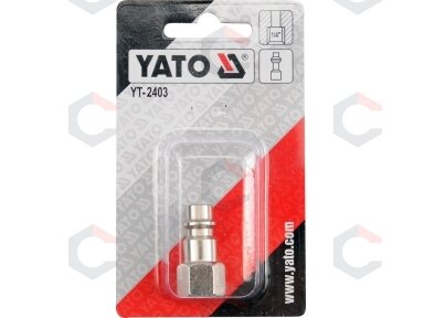 Kištukas 1/4" (vidinis sriegis) (YT-2403) Kištukas 1/4" (vidinis sriegis) (YT-2403)